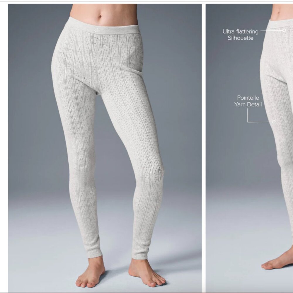 Alo Yoga Pointelle Sweater High-Waist Be Mine Legging